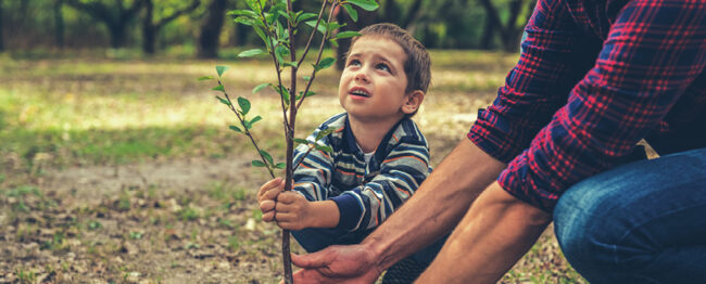 family working together